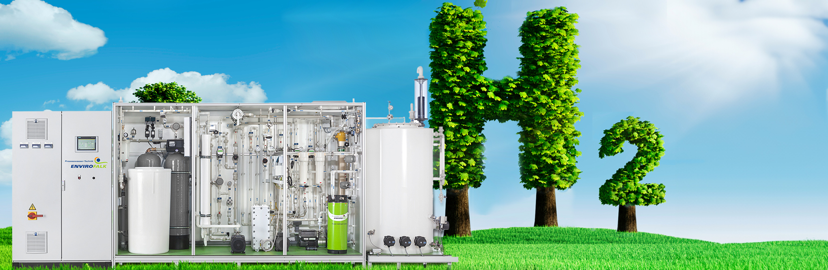 Ultrapure water systems for green hydrogen EnviroFALK