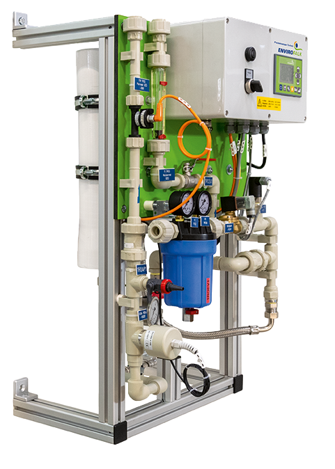 Kompakte Umkehrosmoseanlage mit Wandhalterung