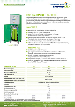 Information GreenPURE HS/HSC