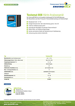 Information Testomat 808 Härte-Analysegerät