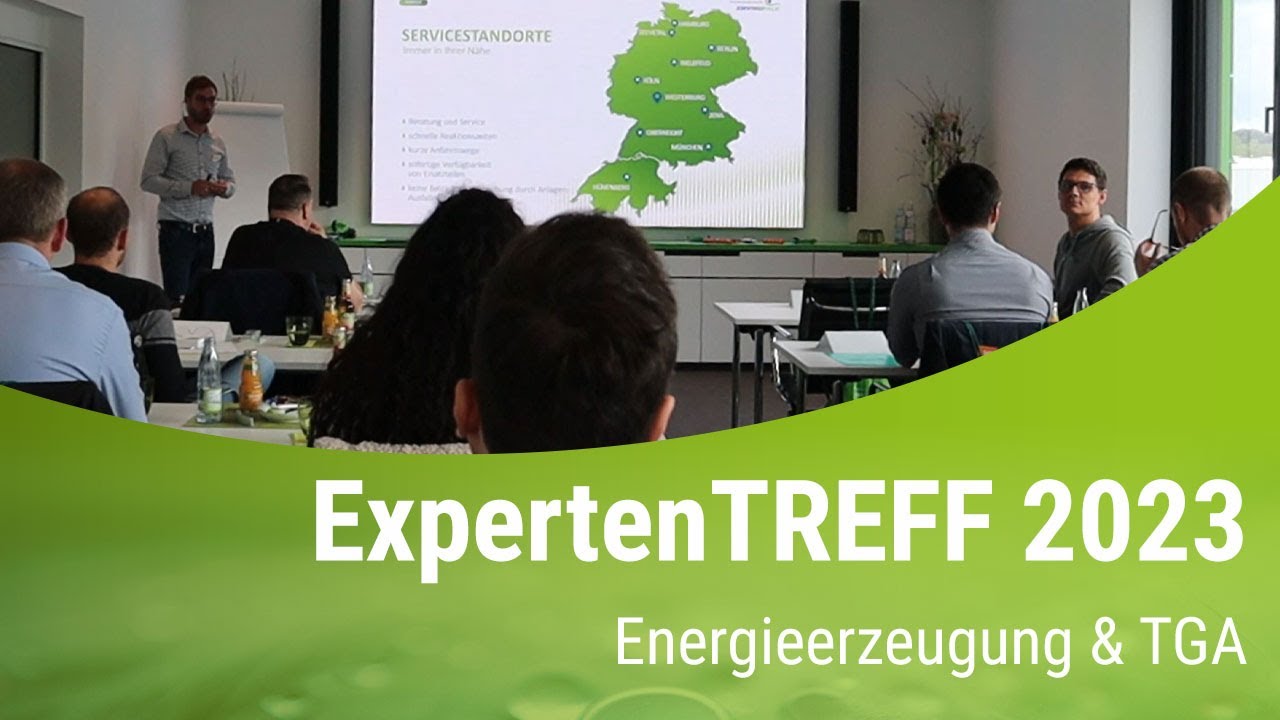 Vortrag mit der Überschrift "ExpertenTREFF 2023-Energieerzeugung & TGA"
