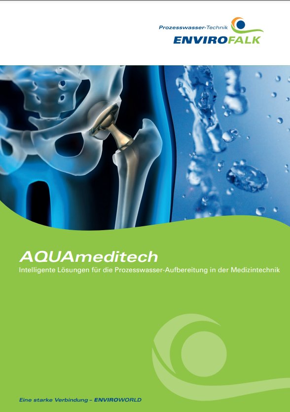 Broschüre AQUAmeditech Intelligente Lösungen für die Prozesswasser-Aufbereitung in der Medizintechnik