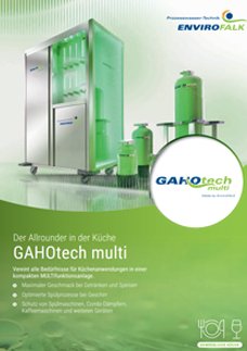 Broschüre der Allrounder in der Küche GAHOtech multi